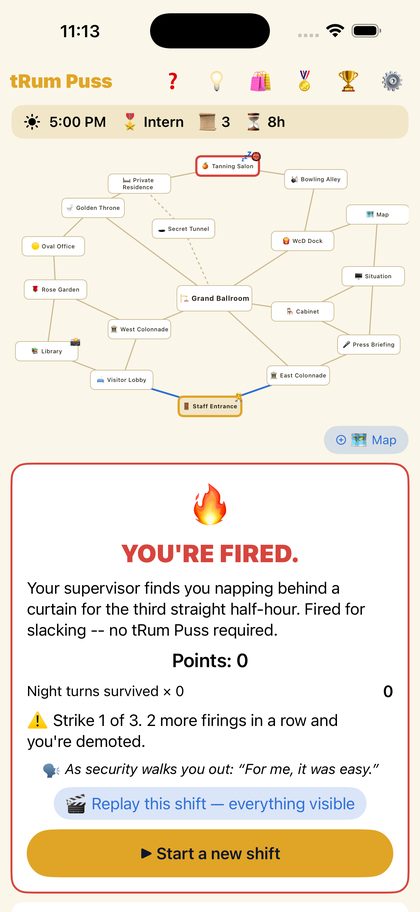 The end of a shift: YOU'RE FIRED
